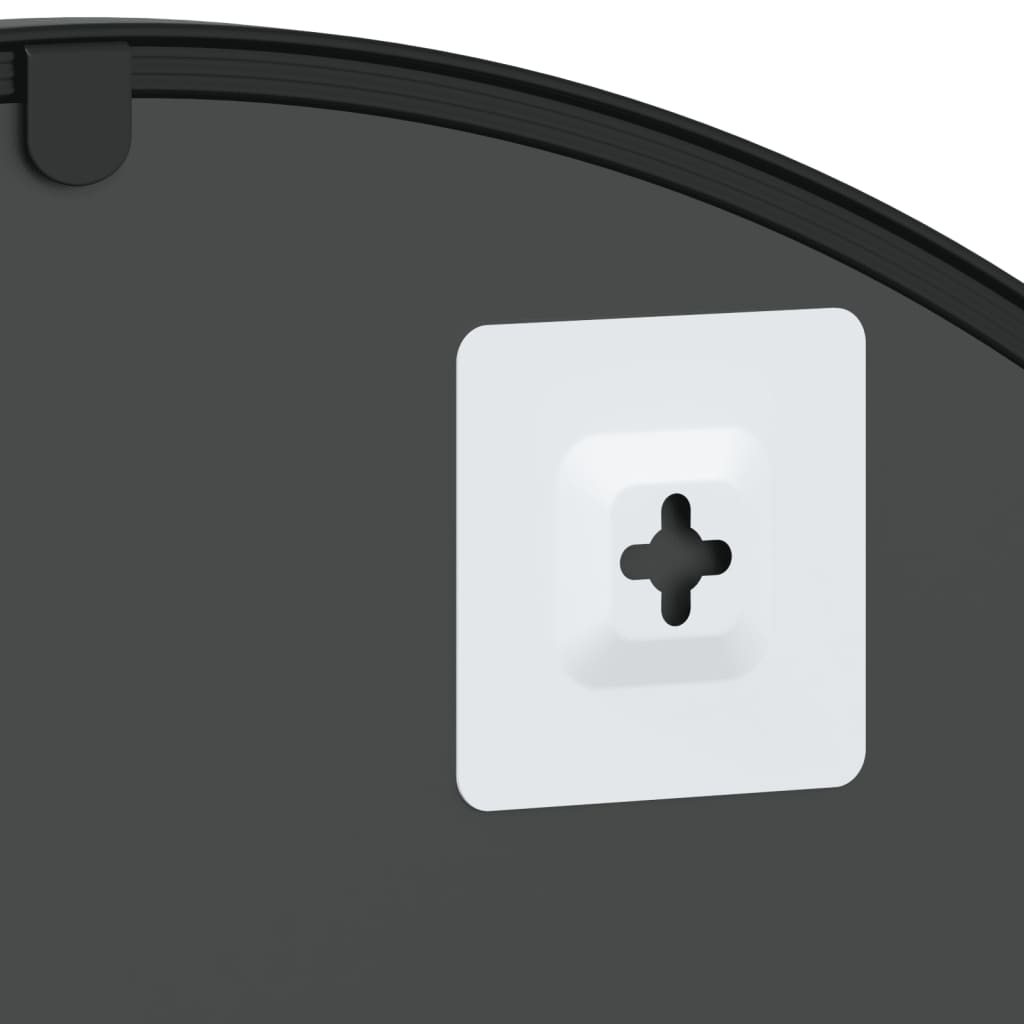 Specchio da Parete Nero 60x30 cm Arco in Ferro | homemem39