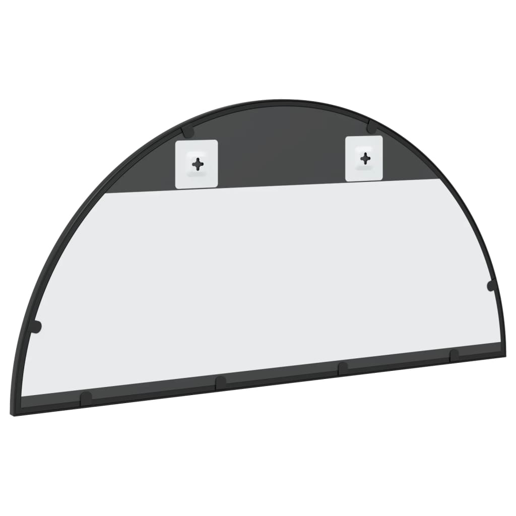 Specchio da Parete Nero 80x40 cm Arco in Ferro | homemem39