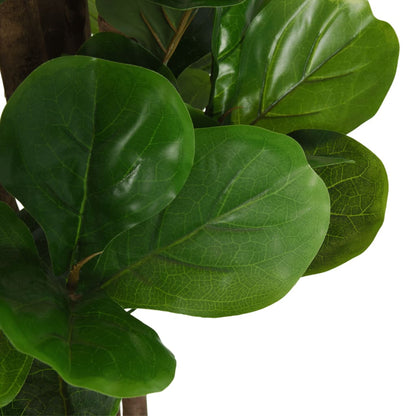 Albero Ficus Lyrata 96 Foglie 80 cm Verde | homemem39