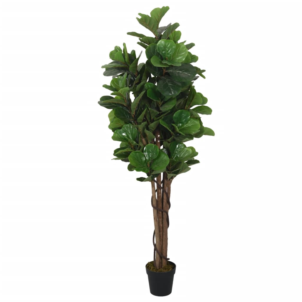 Albero Ficus Lyrata 134 Foglie 120 cm Verde | homemem39