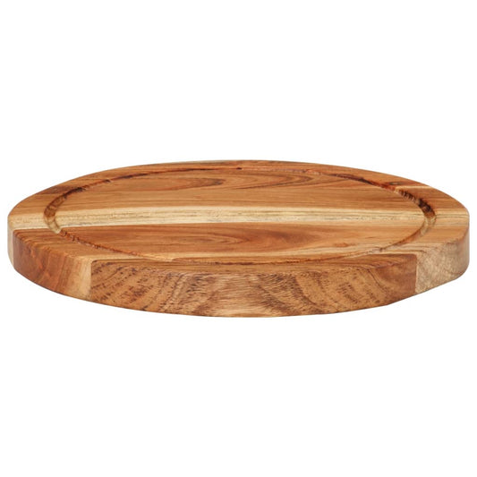 Tagliere Ø25x2,5 cm in Legno Massello di Acacia - homemem39
