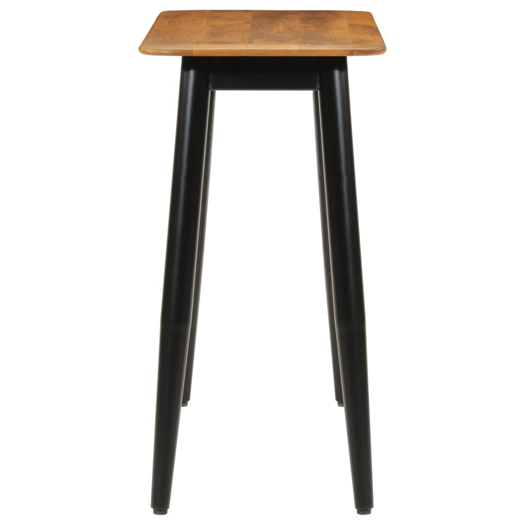 Tavolo Consolle 110x40x76 cm in Legno Massello di Mango e Ferro - homemem39
