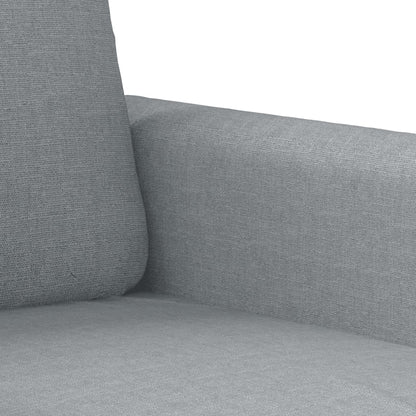 Divano a 3 Posti Grigio Chiaro 180 cm in Tessuto | homemem39