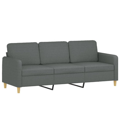 Divano a 3 Posti Grigio Chiaro 180 cm in Tessuto | homemem39