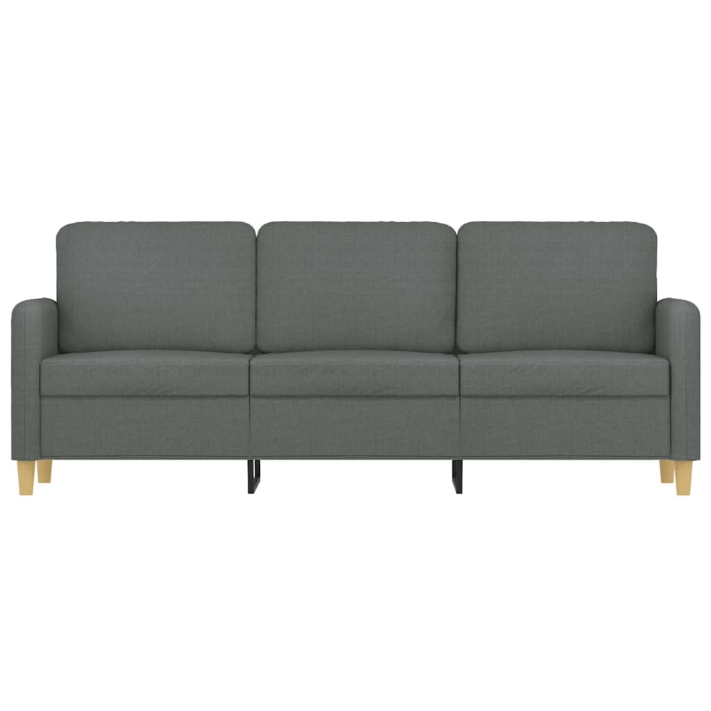 Divano a 3 Posti Grigio Chiaro 180 cm in Tessuto | homemem39