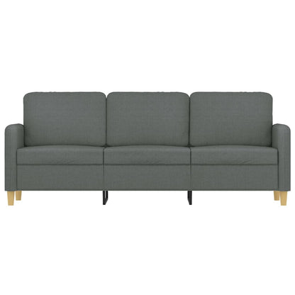 Divano a 3 Posti Grigio Chiaro 180 cm in Tessuto | homemem39