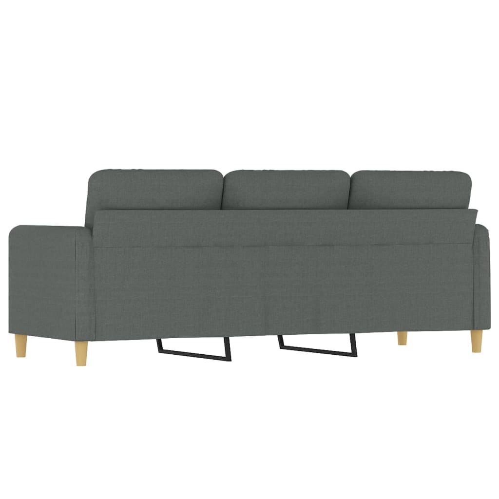 Divano a 3 Posti Grigio Chiaro 180 cm in Tessuto | homemem39