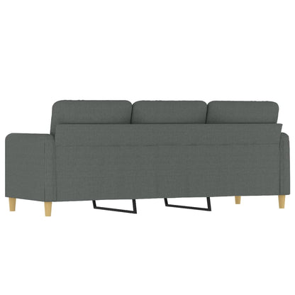 Divano a 3 Posti Grigio Chiaro 180 cm in Tessuto | homemem39