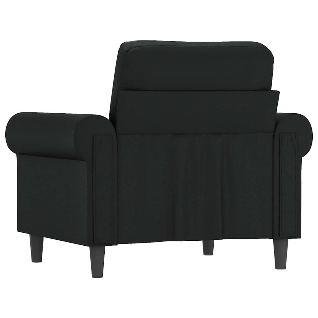 Poltrona Nera 60 cm in Similpelle | homemem39