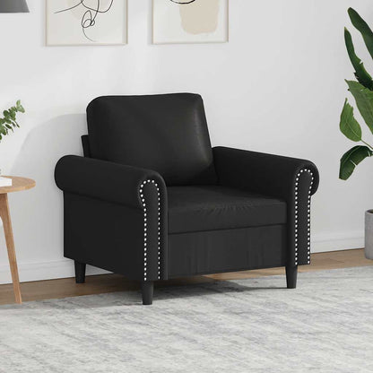 Poltrona Nera 60 cm in Similpelle | homemem39