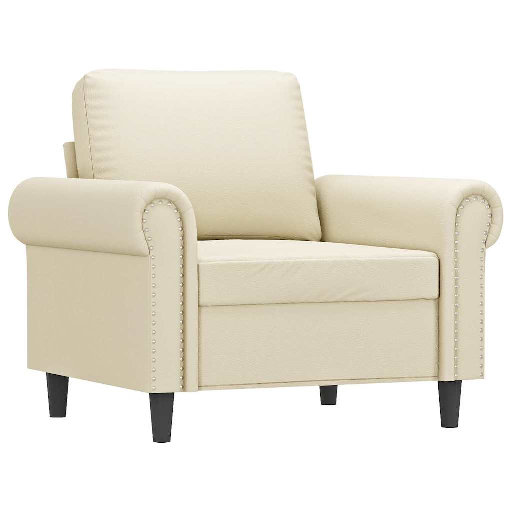 Poltrona Crema 60 cm in Similpelle | homemem39