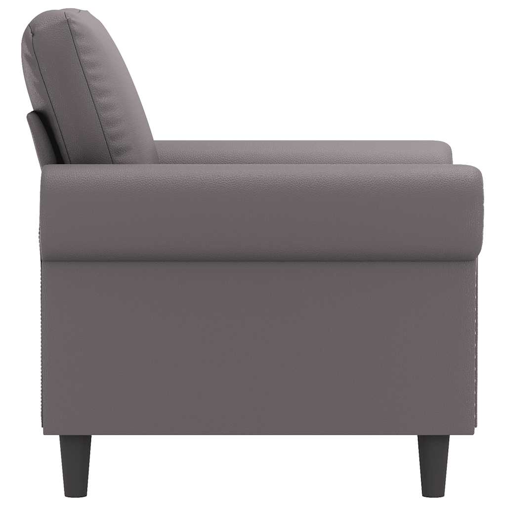 Poltrona Grigia 60 cm in Similpelle | homemem39