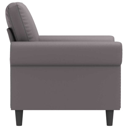 Poltrona Grigia 60 cm in Similpelle | homemem39