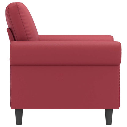 Poltrona Rosso Vino 60 cm in Similpelle | homemem39