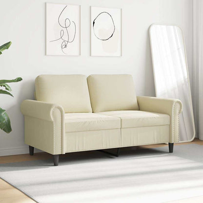 Divano a 2 Posti Crema 120 cm in Similpelle | homemem39