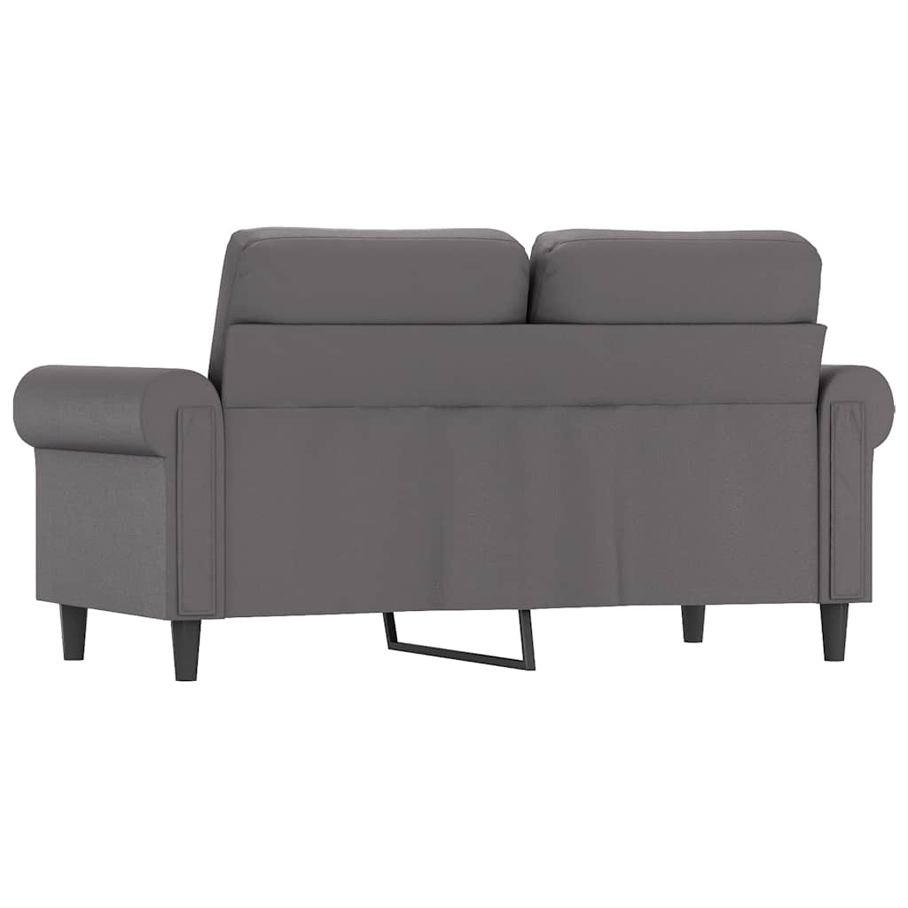 Divano a 2 Posti Grigio 120 cm in Similpelle | homemem39