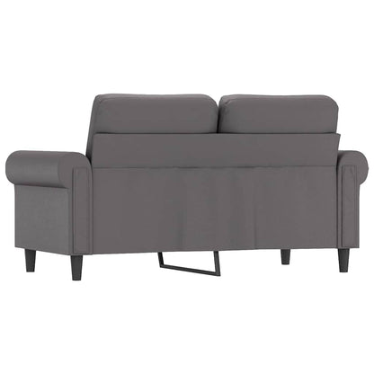 Divano a 2 Posti Grigio 120 cm in Similpelle | homemem39