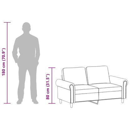 Divano a 2 Posti Cappuccino 140 cm in Similpelle | homemem39