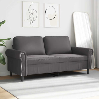 Divano a 2 Posti Grigio 140 cm in Similpelle | homemem39