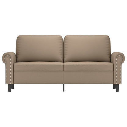 Divano a 2 Posti Cappuccino 140 cm in Similpelle