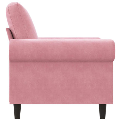 Poltrona Rosa 60 cm Velluto | homemem39