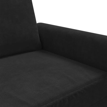 Poltrona Nero 60 cm Velluto - homemem39