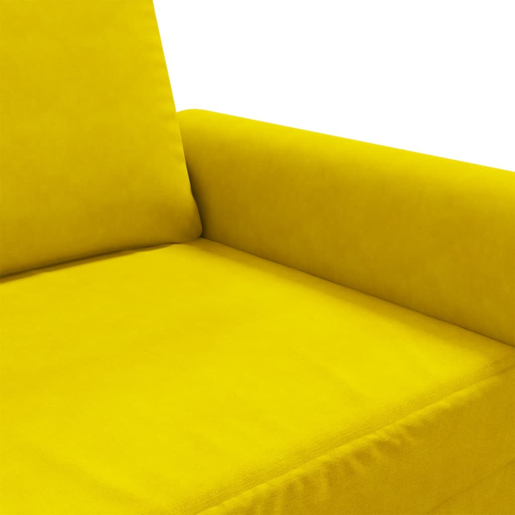 Poltrona Giallo 60 cm Velluto - homemem39