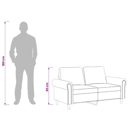 Divano a 2 Posti Rosa 120 cm in Velluto | homemem39