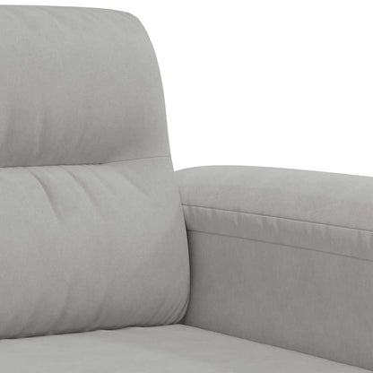 Poltrona Grigio Chiaro 60 cm in Tessuto Microfibra