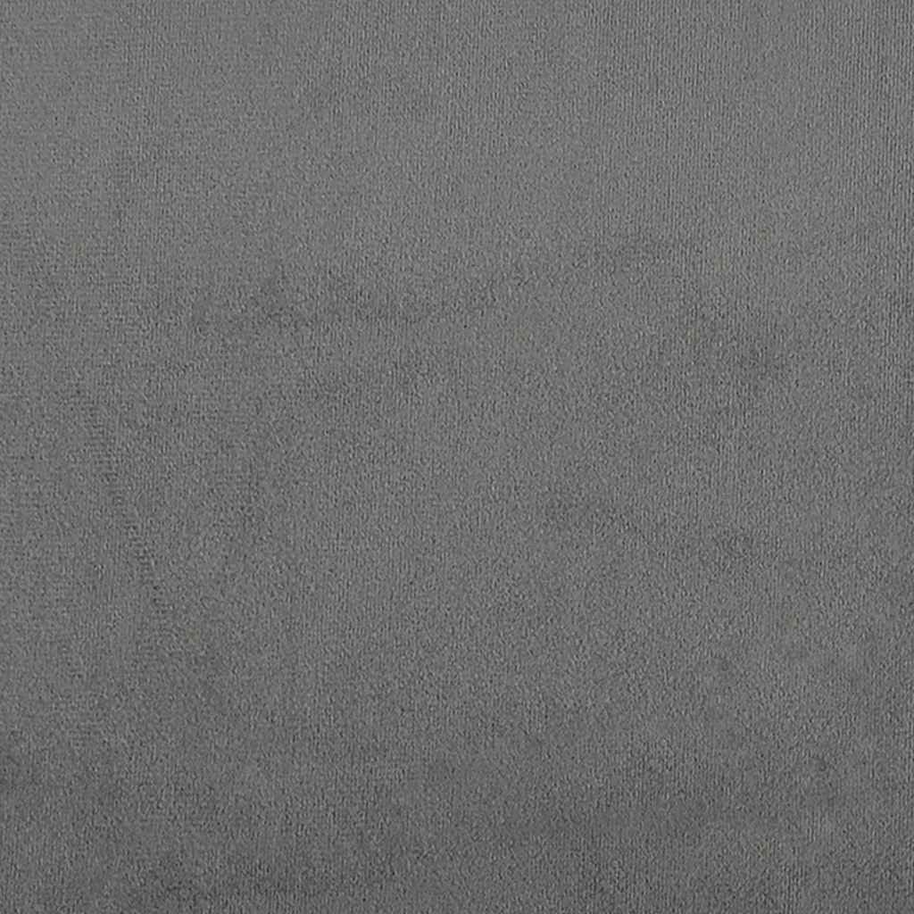 Divano a 2 Posti Grigio Scuro 120 cm in Tessuto Microfibra