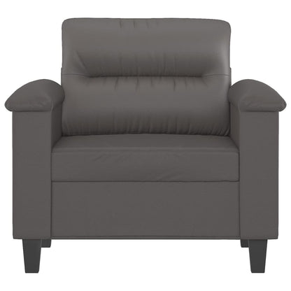 Poltrona Grigia 60 cm in Similpelle | homemem39