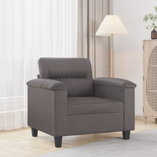 Poltrona Grigia 60 cm in Similpelle | homemem39