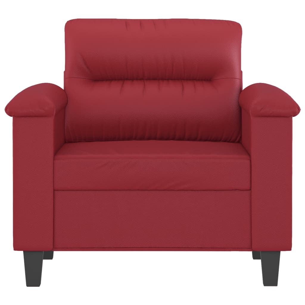 Poltrona Rosso Vino 60 cm in Similpelle | homemem39