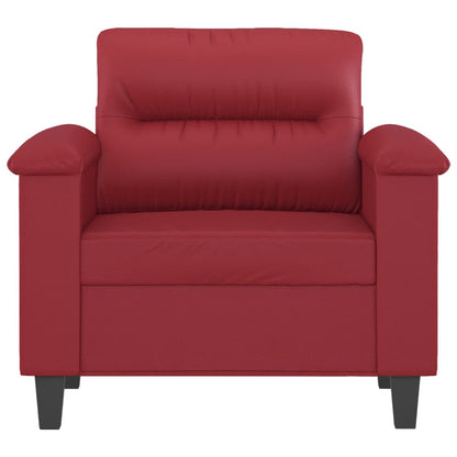 Poltrona Rosso Vino 60 cm in Similpelle | homemem39