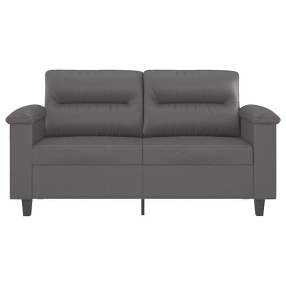 Divano a 2 Posti Grigio 120 cm in Similpelle | homemem39