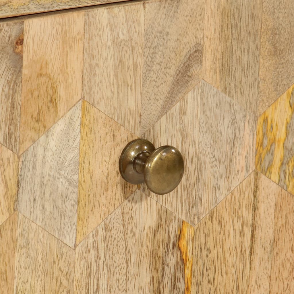 Cassettiera 70x35x70 cm in Legno Massello di Mango - homemem39