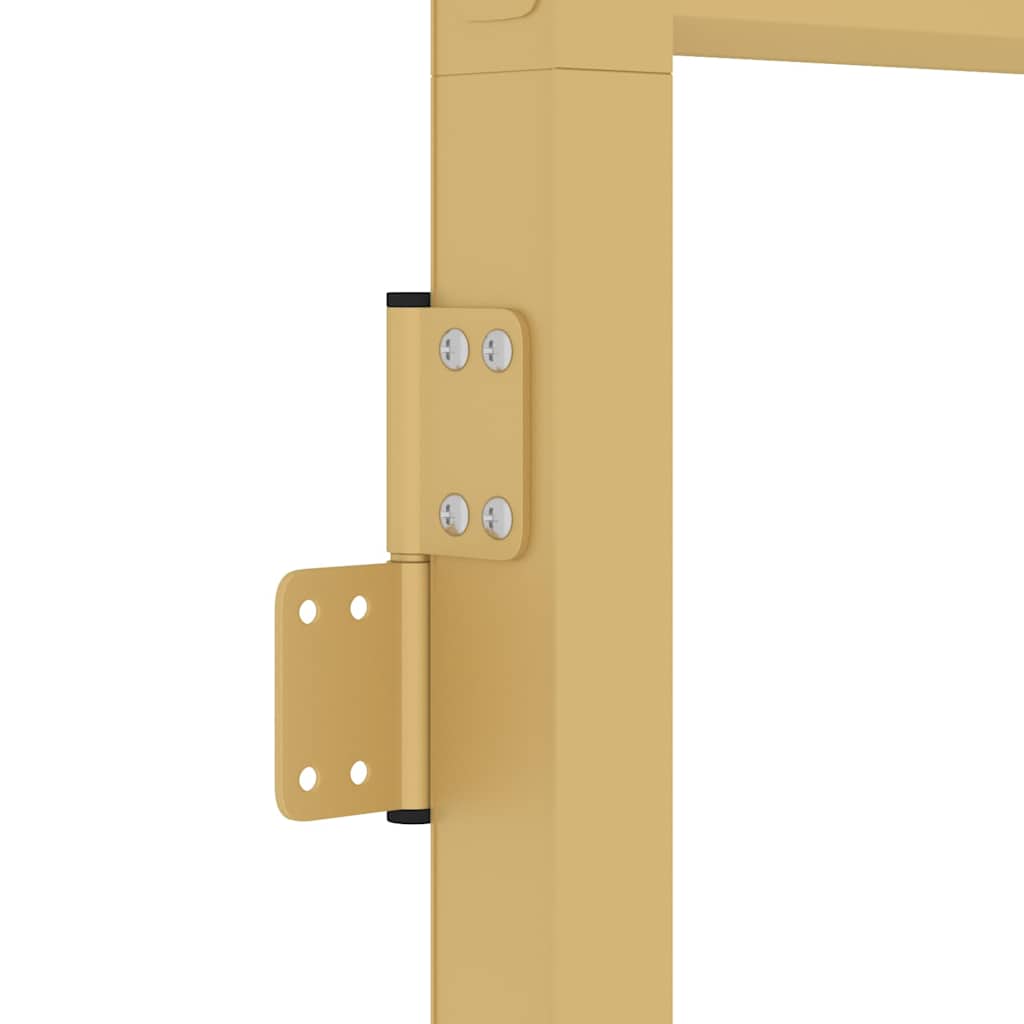 Porta Interni Sottile Oro 83x201,5cm Vetro Temperato Alluminio | homemem39