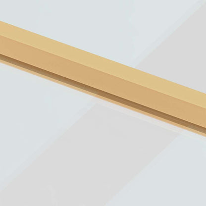 Porta Interni Sottile Oro 102,5x201,5 Vetro Temperato Alluminio - homemem39
