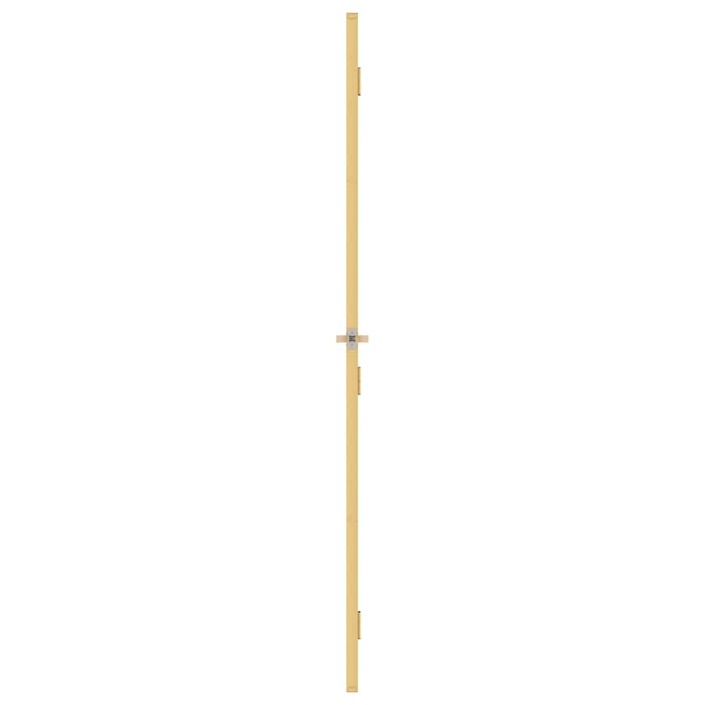 Porta Interni Sottile Oro 93x201,5cm Vetro Temperato Alluminio | homemem39