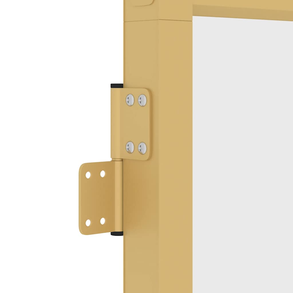 Porta Interni Sottile Oro 102,5x201,5 Vetro Temperato Alluminio - homemem39