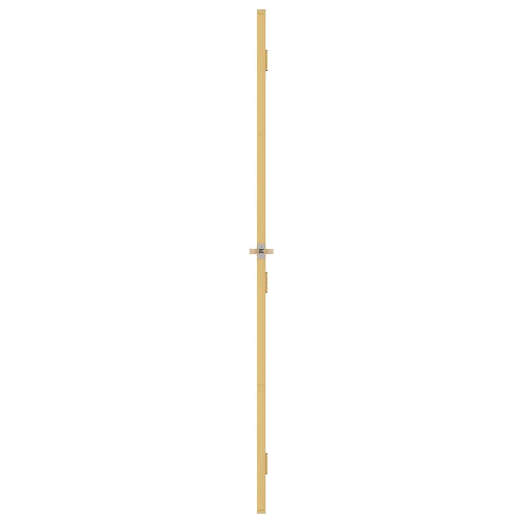 Porta Interni Sottile Oro 83x201,5cm Vetro Temperato Alluminio | homemem39