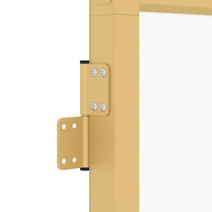 Porta Interni Sottile Oro 93x201,5cm Vetro Temperato Alluminio | homemem39