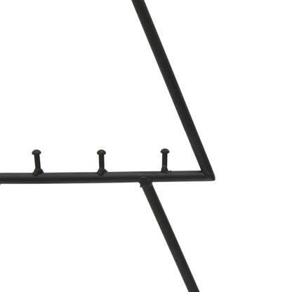 Albero di Natale Decorativo in Metallo Nero 60 cm