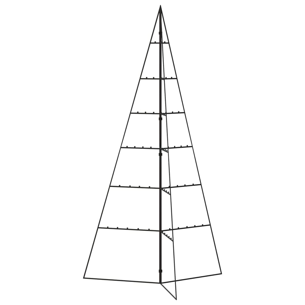 Albero di Natale Decorativo in Metallo Nero 140 cm - homemem39