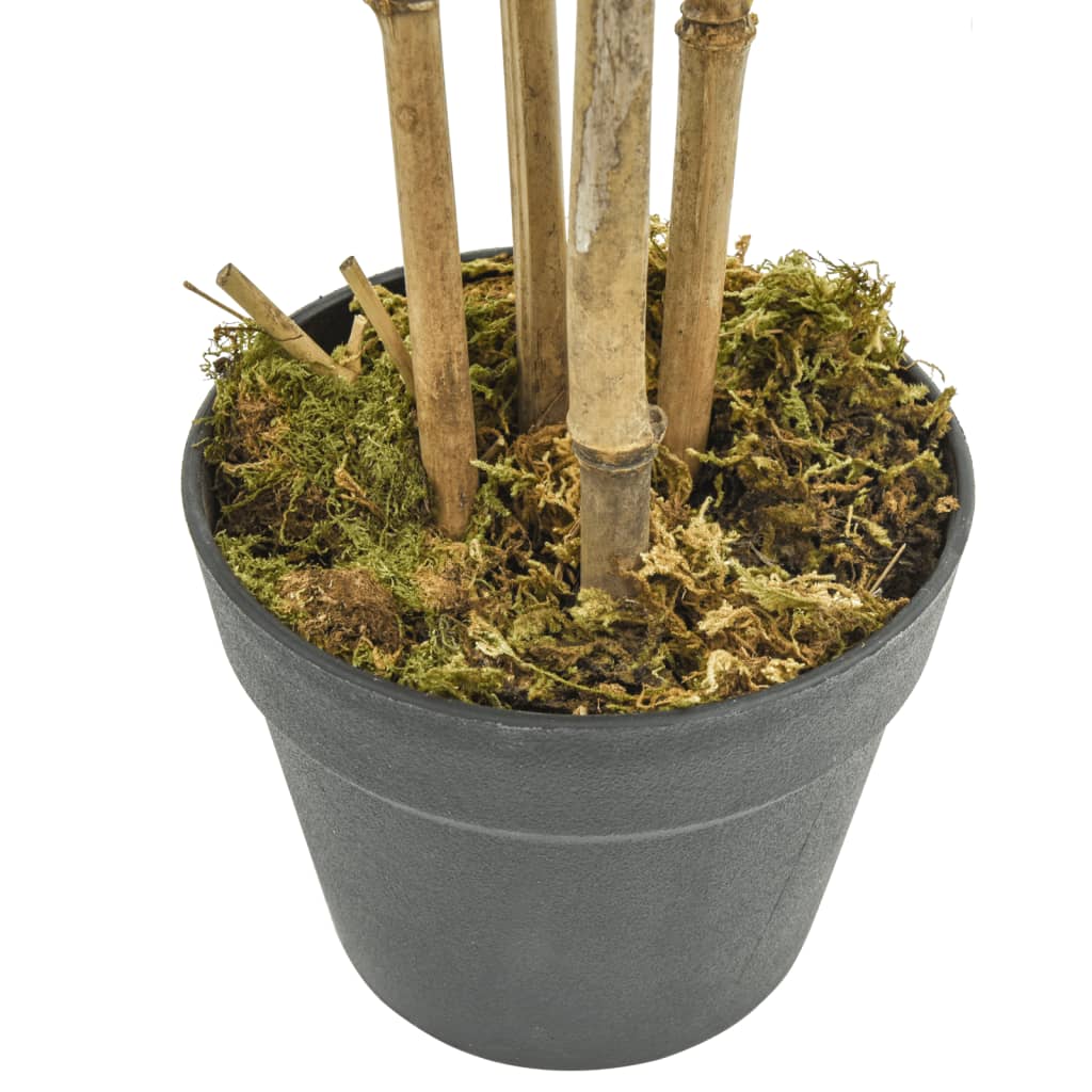 Albero Bambù Artificiale 552 Foglie 120 cm Verde - homemem39