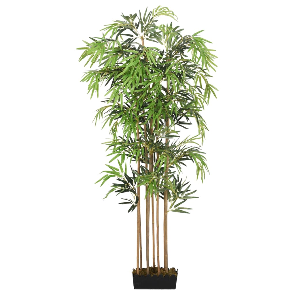 Albero Bambù Artificiale 730 Foglie 120 cm Verde - homemem39