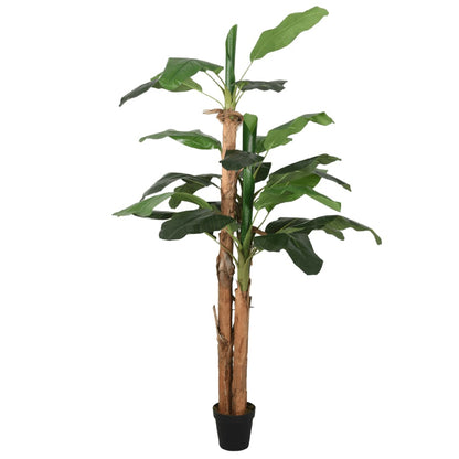 Albero di Banano Artificiale 19 Foglie 180 cm Verde