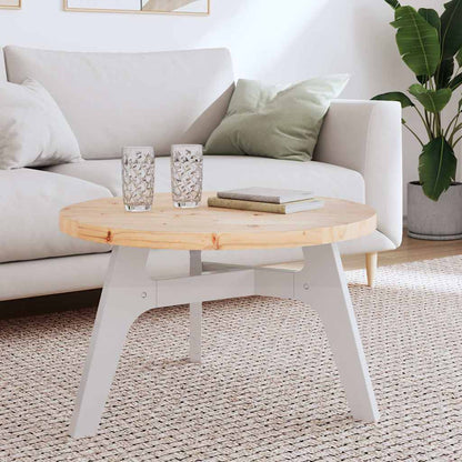 Piano Tavolo Rotondo Ø70x3 cm in Legno Massello di Pino | homemem39