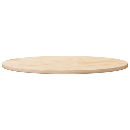 Piano Tavolo Rotondo Ø80x3 cm in Legno Massello di Pino | homemem39