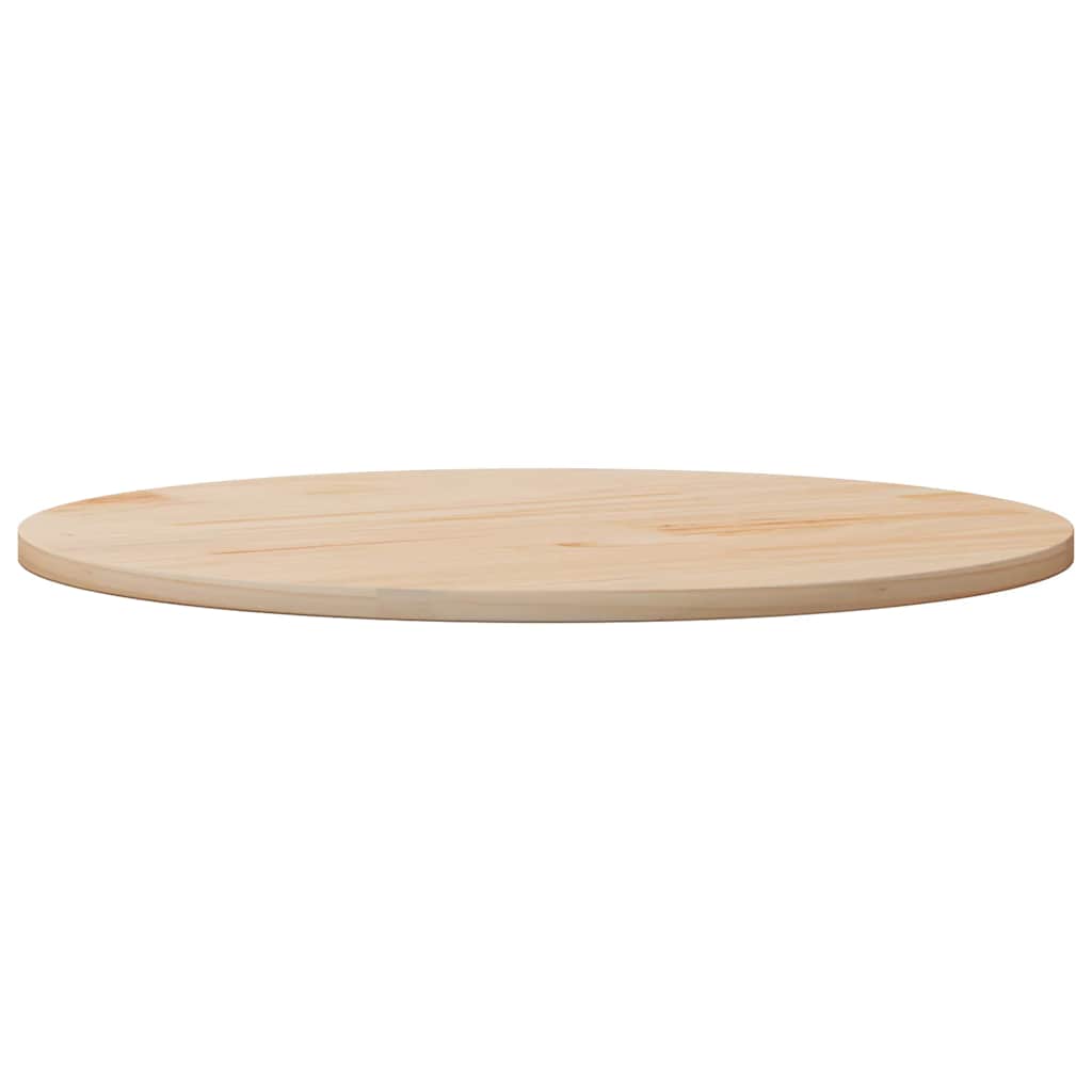 Piano Tavolo Rotondo Ø90x3 cm in Legno Massello di Pino | homemem39
